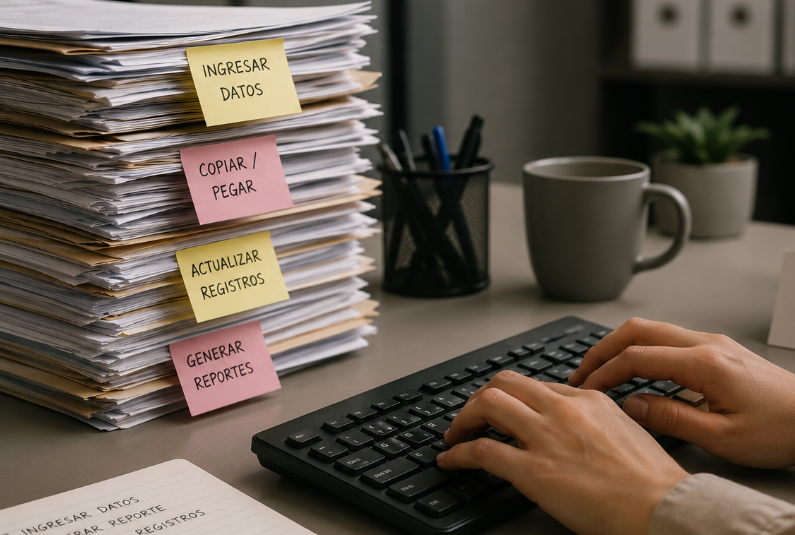 Perdida de tiempo en tareas repetitivas